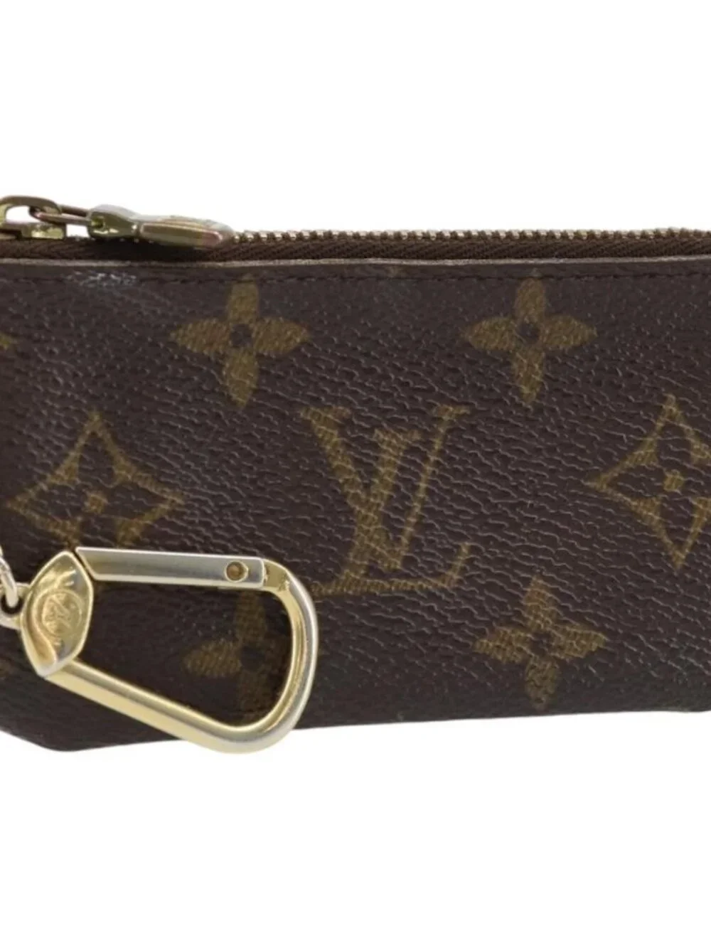 LOUIS VUITTON Monogram Pochette Cles Coin Purse M62650 LV Auth ki6542